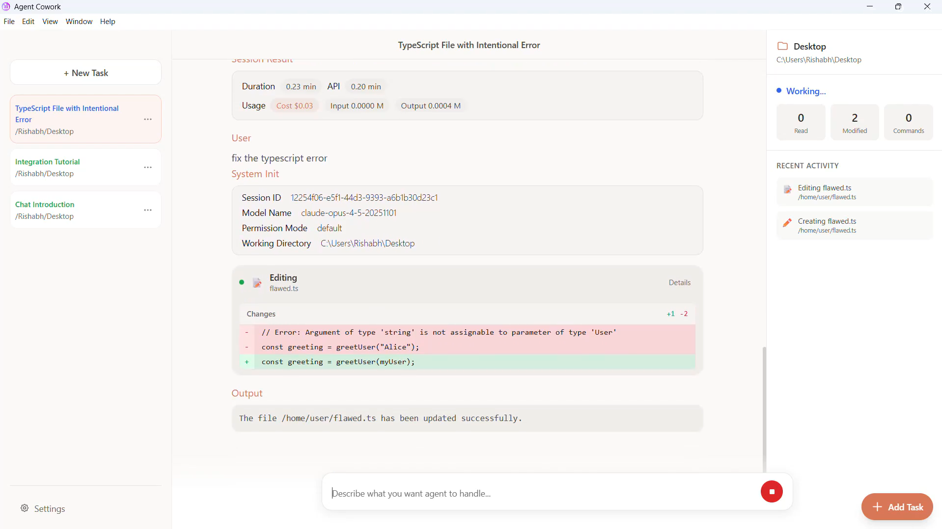 Claude Cowork - AI Desktop Assistant